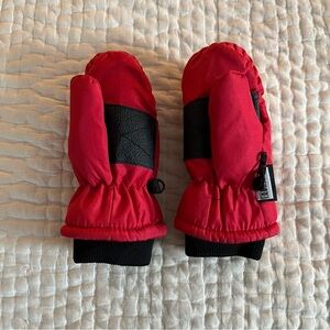 Red Kids Winter Mittens
